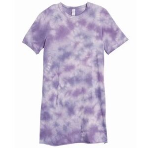 Alternative Apparel Lavender Tie-Dye T-Shirt Dress (M)